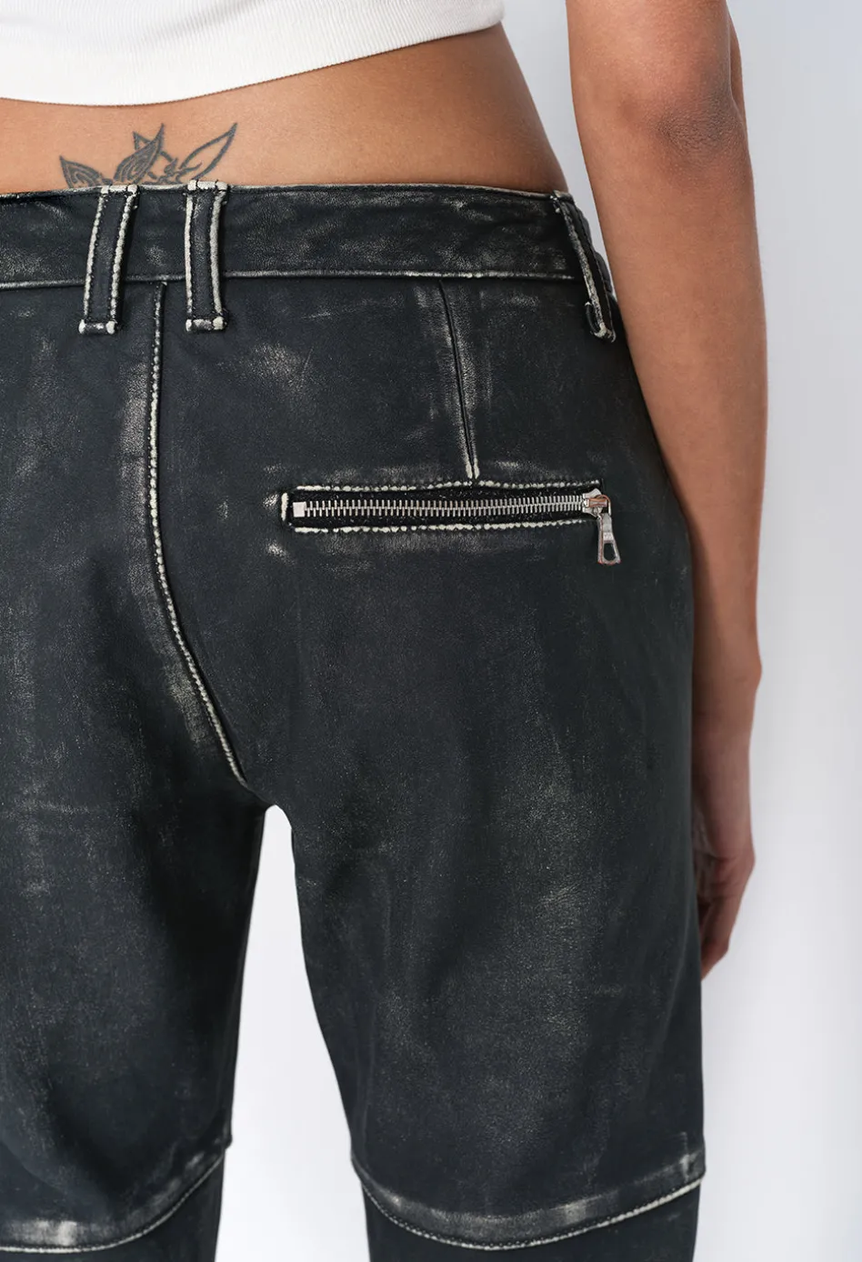 Leather Biker Pants