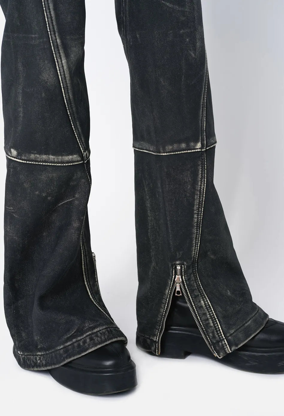 Leather Biker Pants