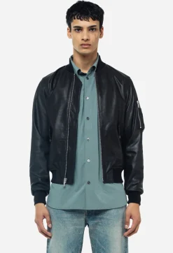Leather Bogota Bomber