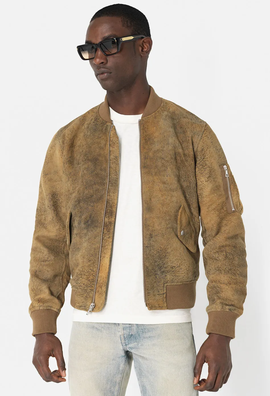 Leather Bogota Bomber