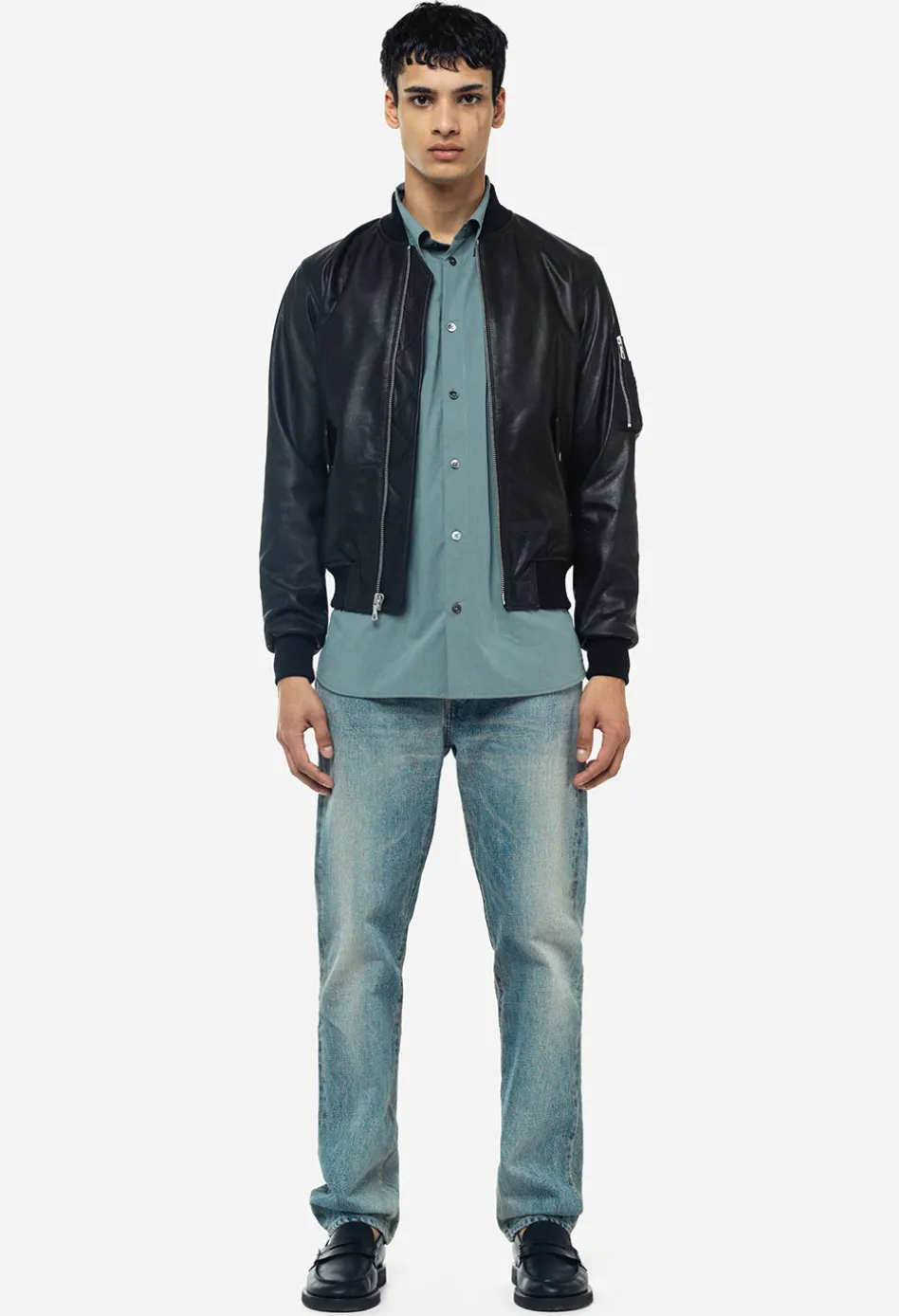 Leather Bogota Bomber