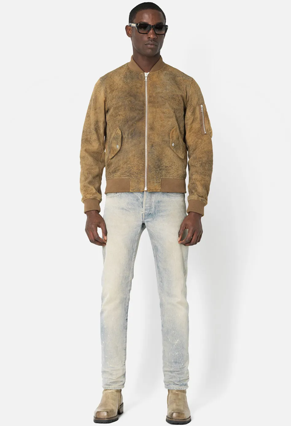 Leather Bogota Bomber