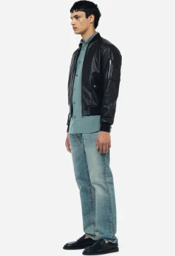 Leather Bogota Bomber