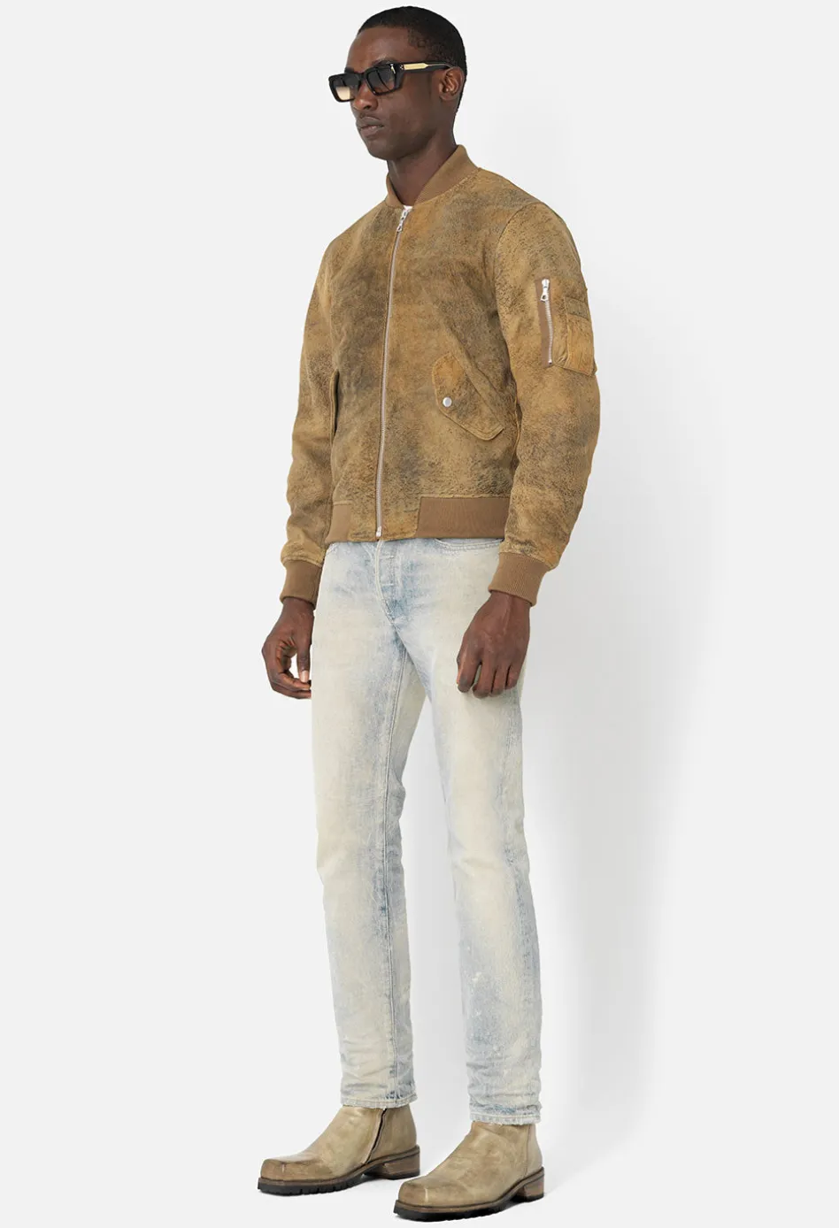 Leather Bogota Bomber