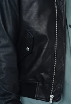 Leather Bogota Bomber