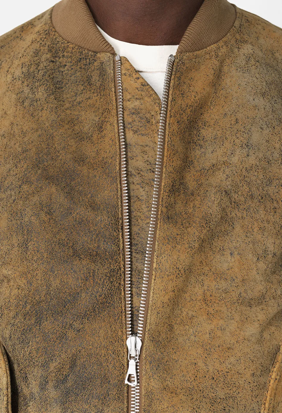 Leather Bogota Bomber