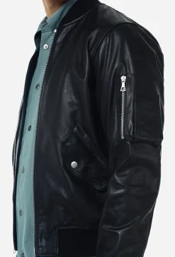 Leather Bogota Bomber