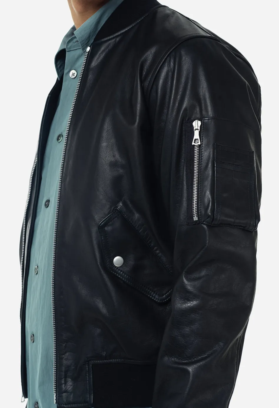 Leather Bogota Bomber