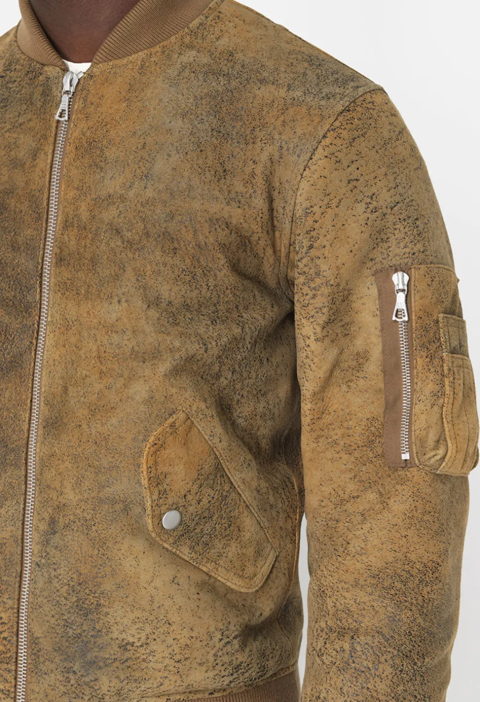 Leather Bogota Bomber