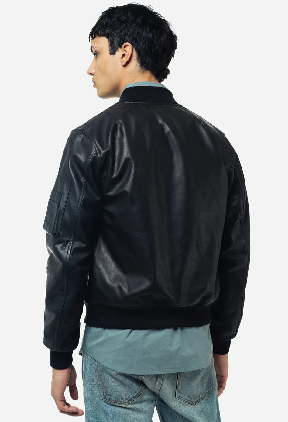 Leather Bogota Bomber