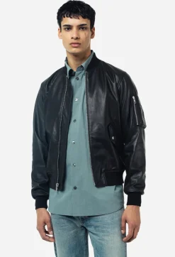 Leather Bogota Bomber