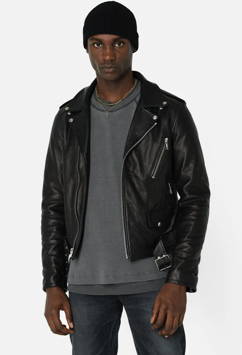 Leather Moto Jacket
