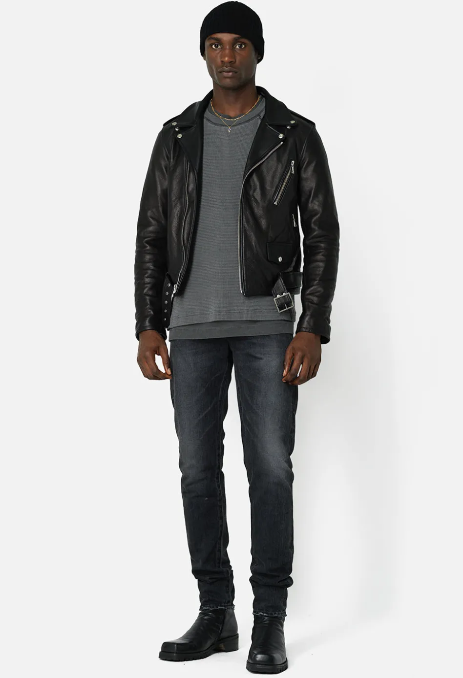 Leather Moto Jacket