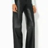 Leather Paisley High Rise Wide