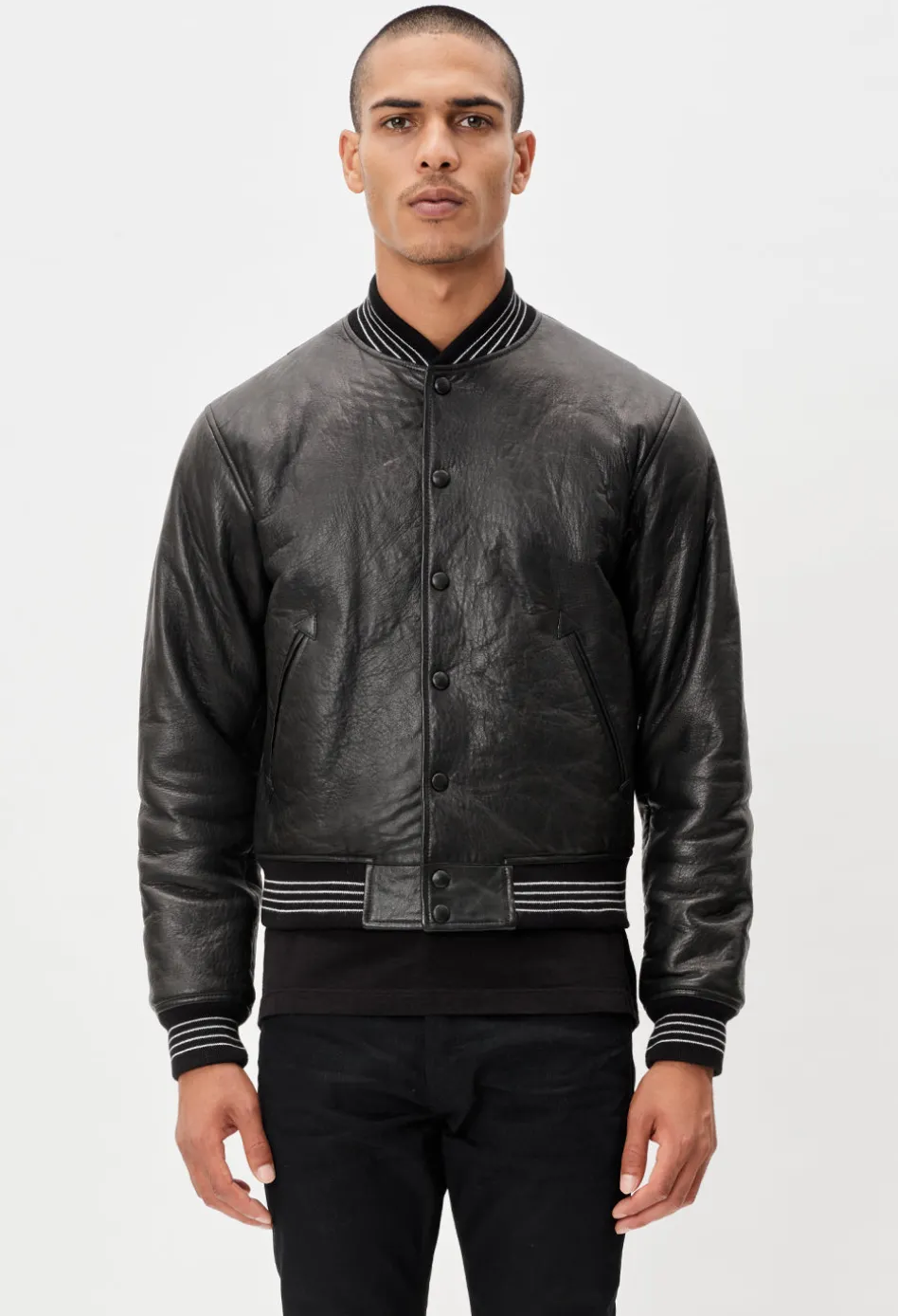 Leather Stadium Jacket
