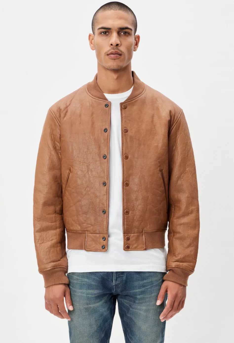 Leather Stadium Jacket