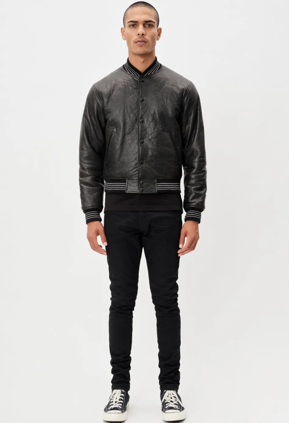 Leather Stadium Jacket