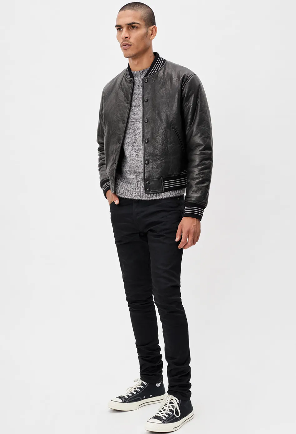 Leather Stadium Jacket