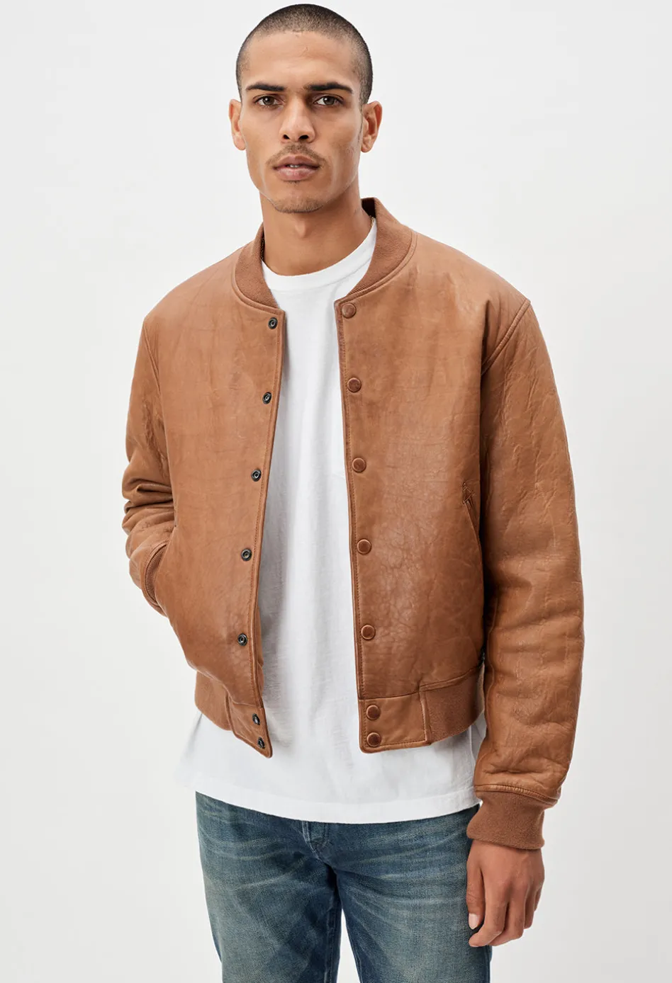 Leather Stadium Jacket