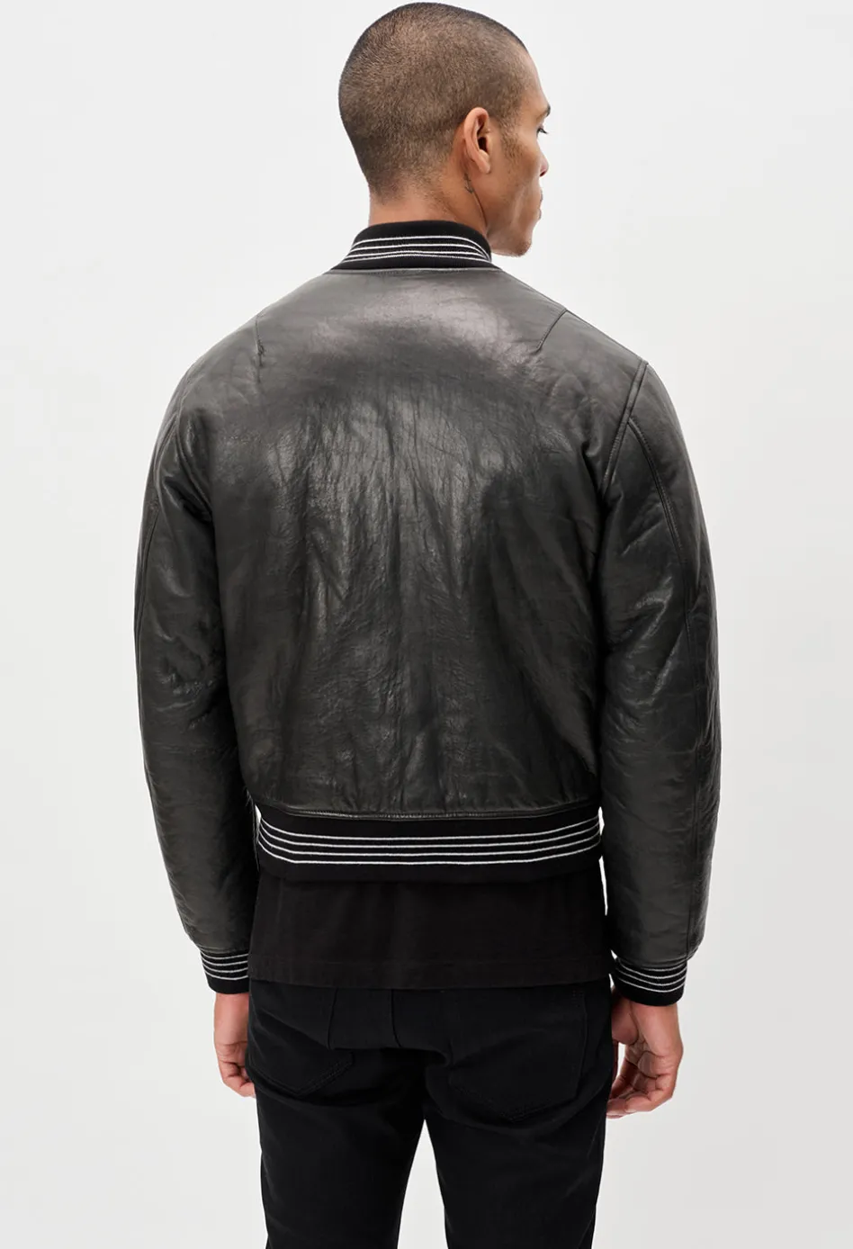Leather Stadium Jacket