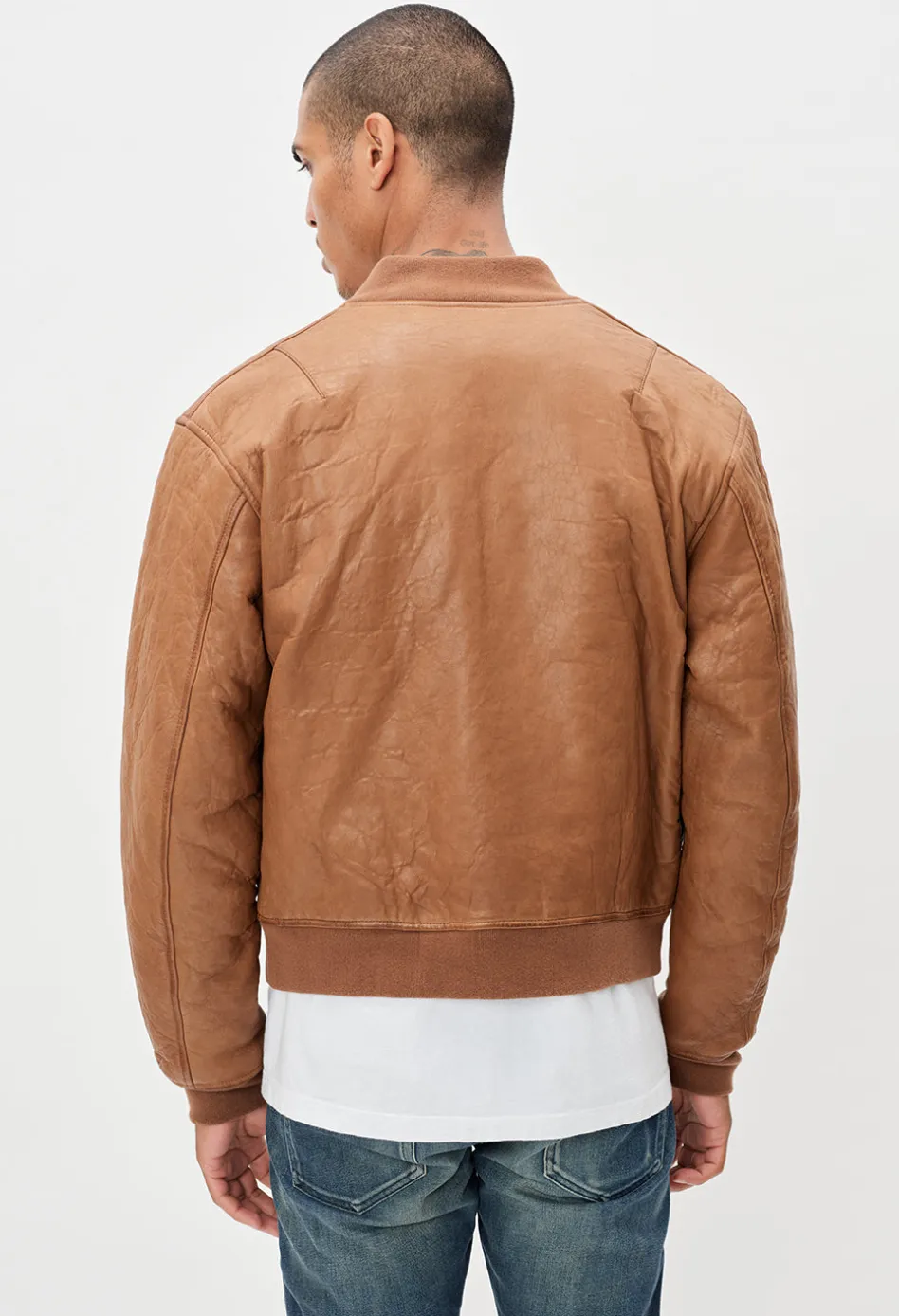 Leather Stadium Jacket