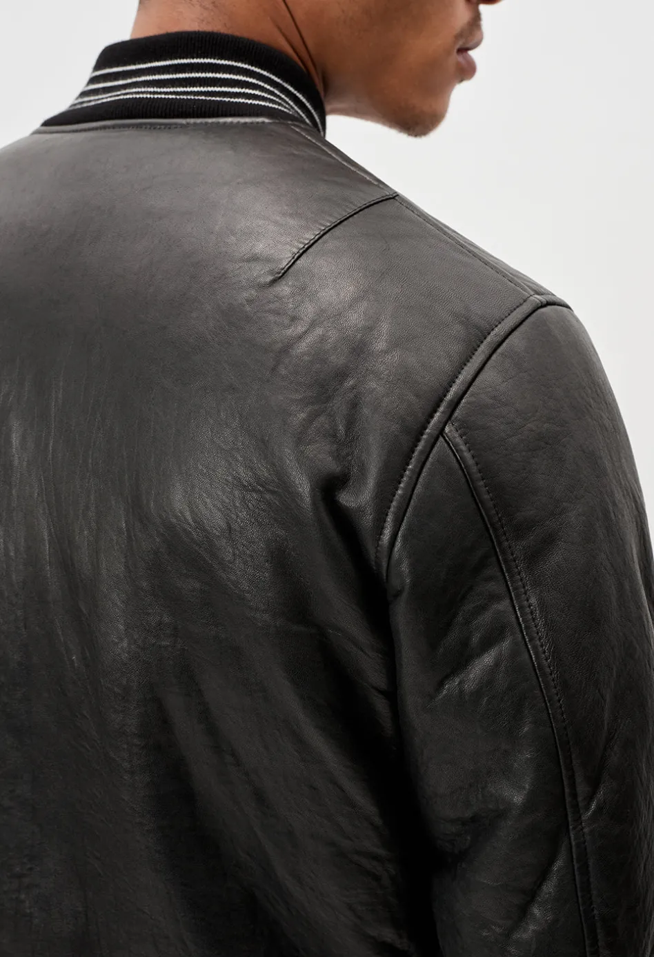 Leather Stadium Jacket
