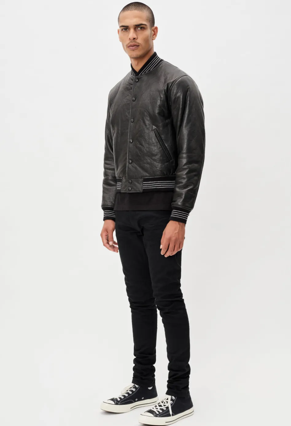 Leather Stadium Jacket