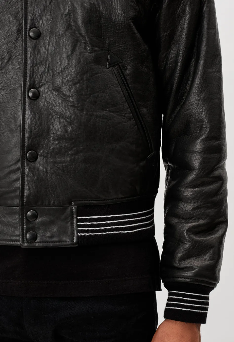 Leather Stadium Jacket