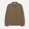 Linen Cloak Button Up
