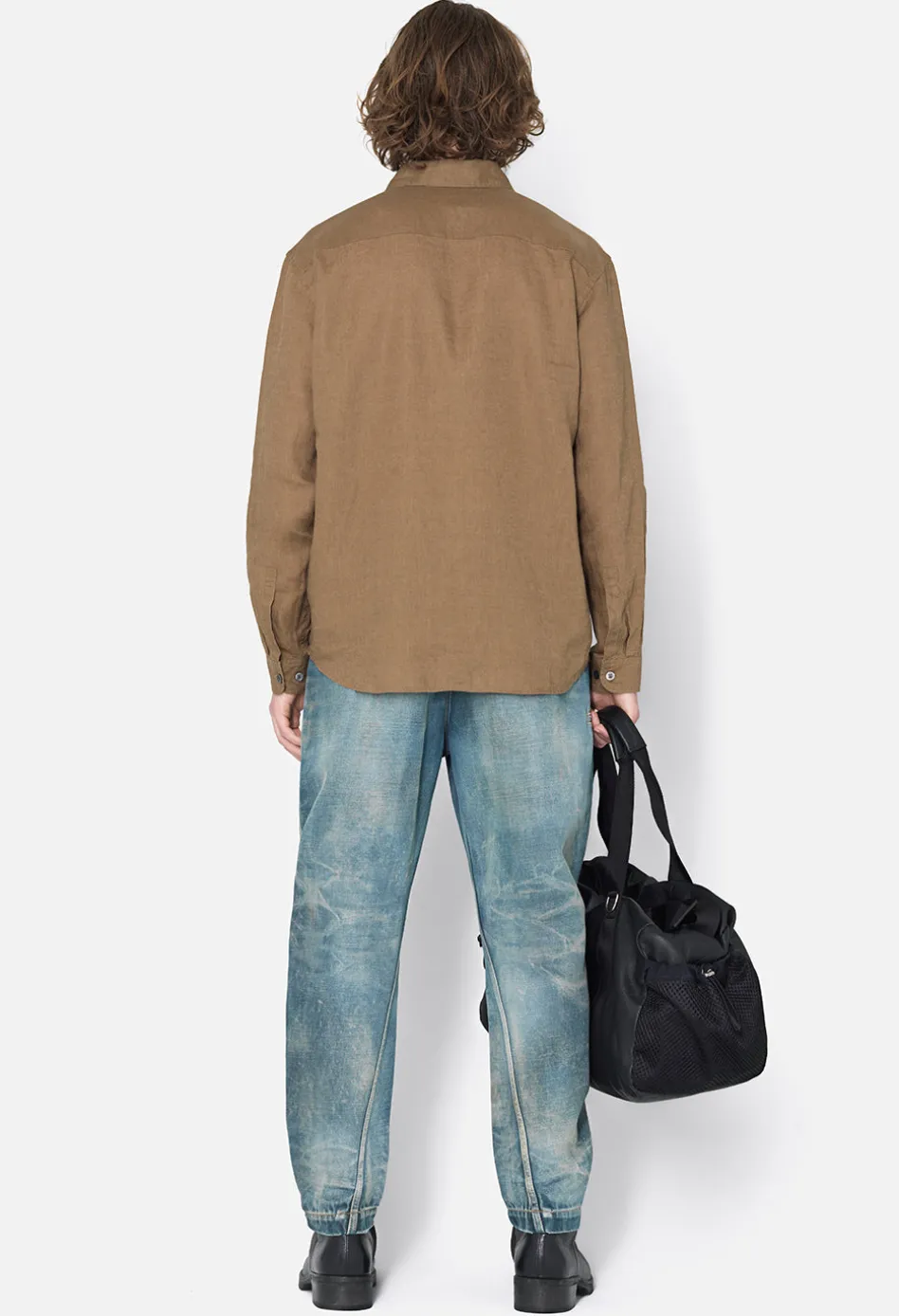 Linen Cloak Button Up