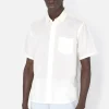 Linen SS Cloak Button Up