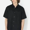 Linen SS Cloak Button Up