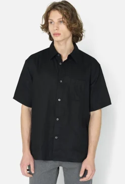 Linen SS Cloak Button Up