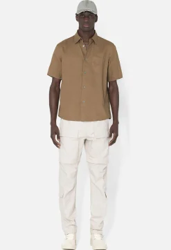 Linen SS Cloak Button Up