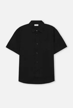 Linen SS Cloak Button Up