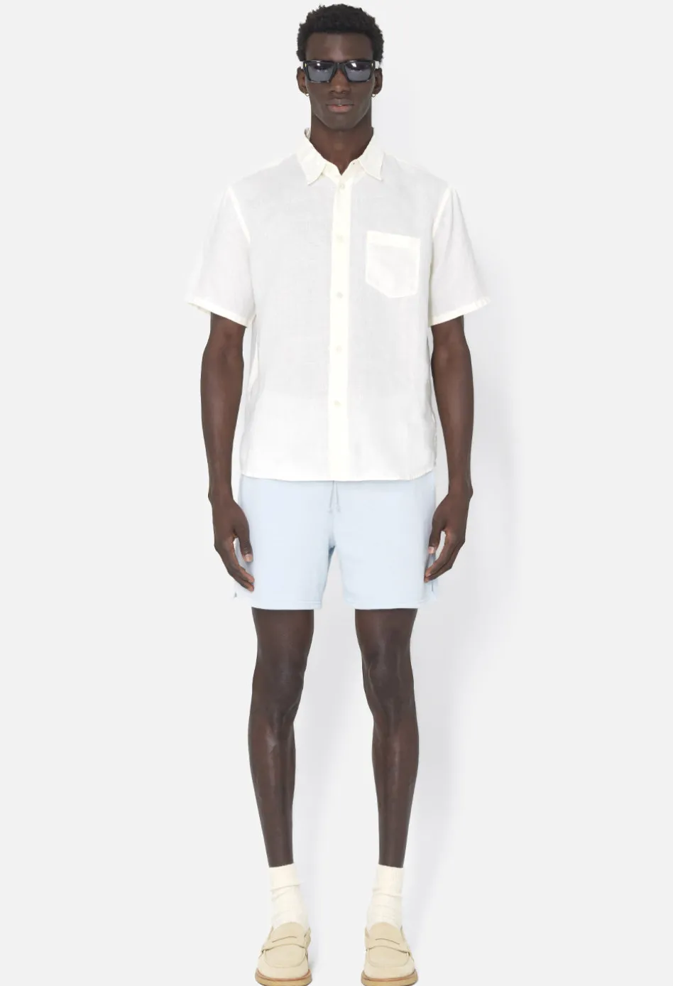 Linen SS Cloak Button Up