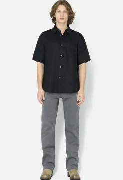 Linen SS Cloak Button Up