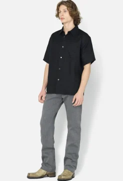 Linen SS Cloak Button Up