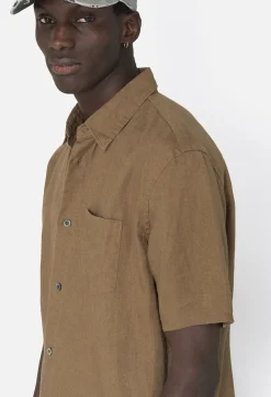 Linen SS Cloak Button Up