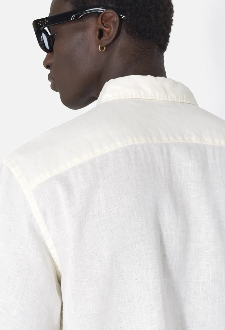 Linen SS Cloak Button Up