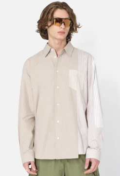 Paneled Button Up