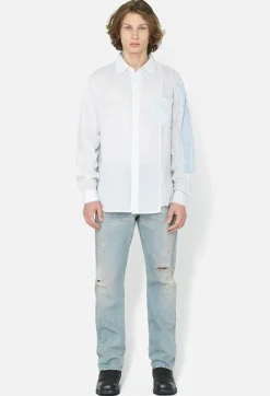 Paneled Button Up