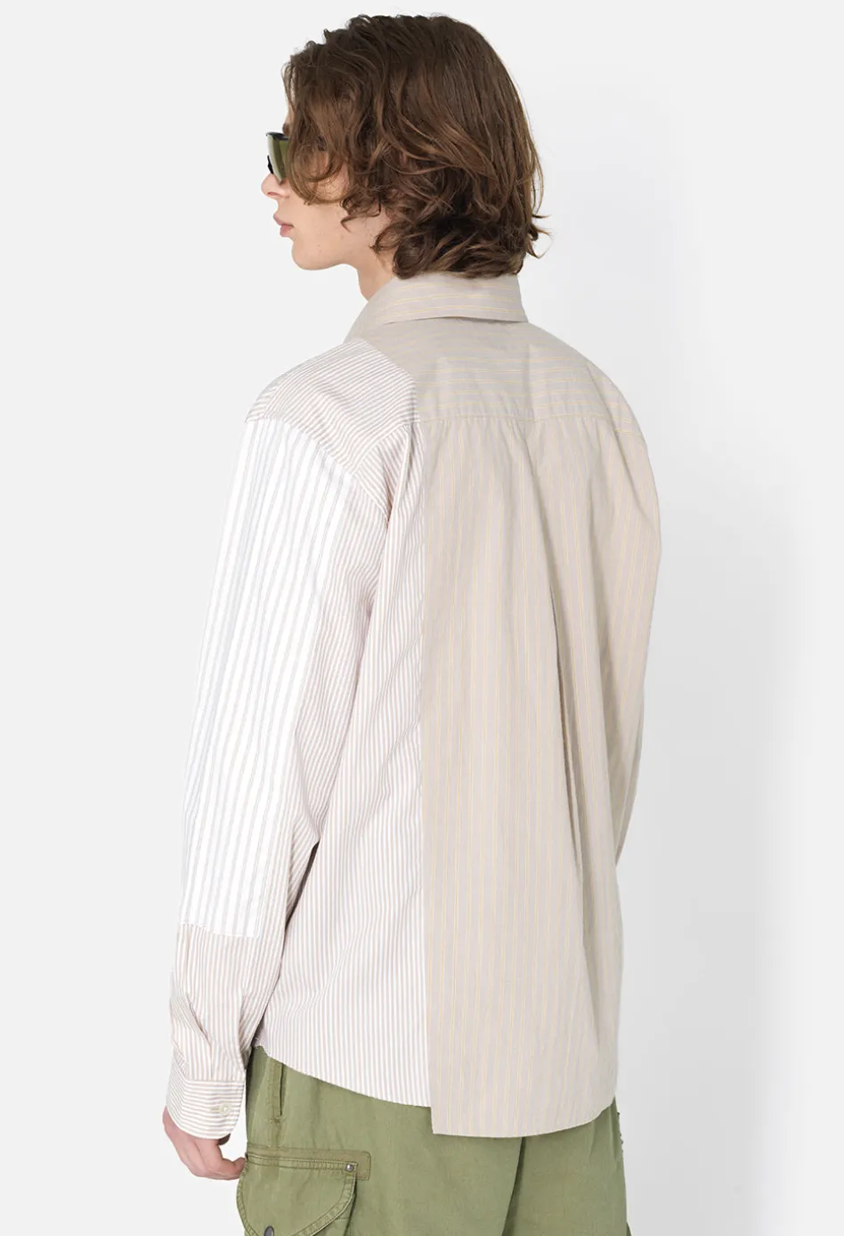 Paneled Button Up