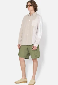 Paneled Button Up