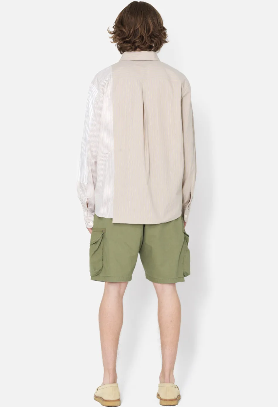 Paneled Button Up