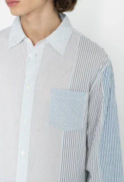 Paneled Button Up