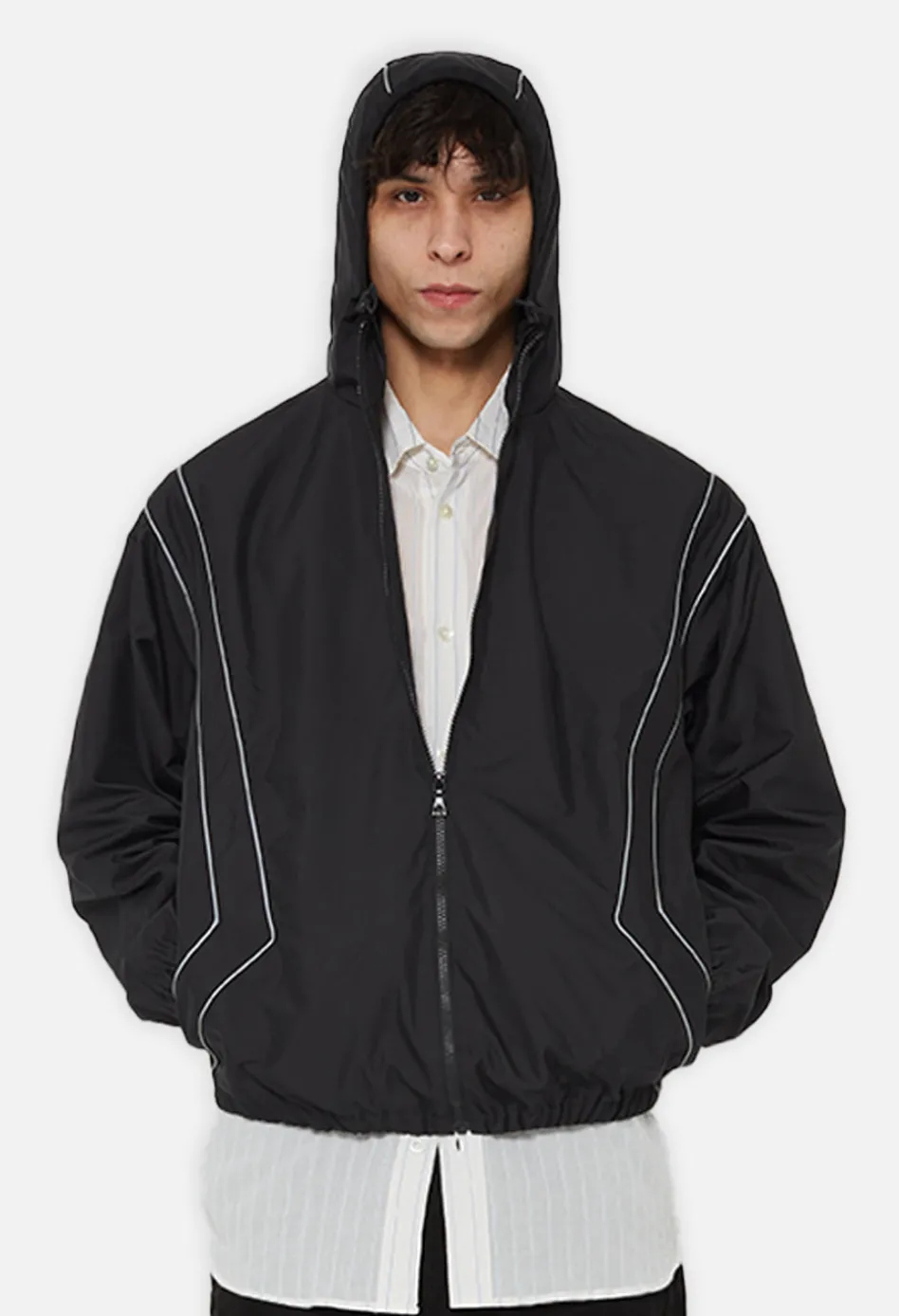 Paneled Nylon Anorak