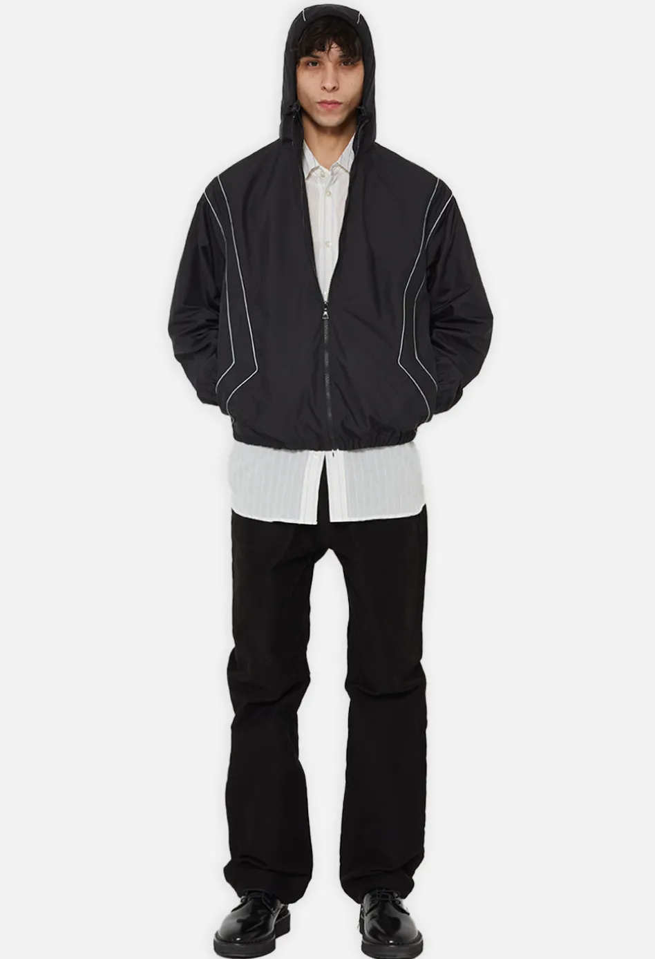Paneled Nylon Anorak