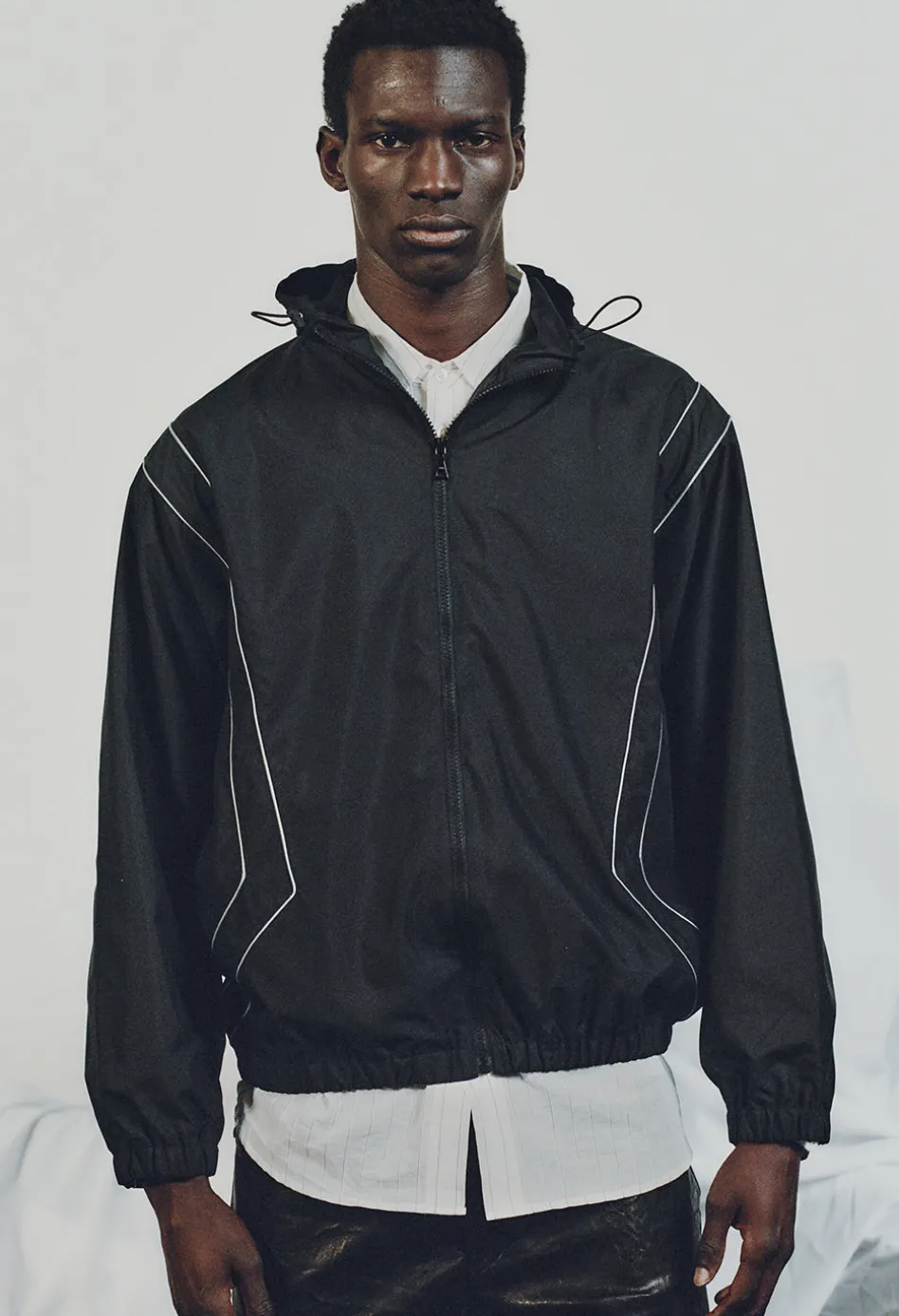 Paneled Nylon Anorak