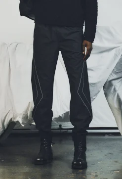 Paneled Nylon Pant
